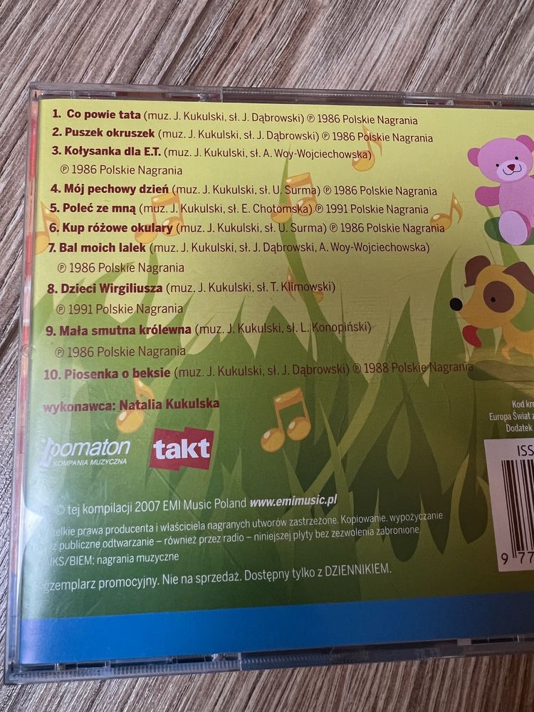 5x CD Muzyka dla smyka Przeboje TV Mini Mini rybka - kurier DPD