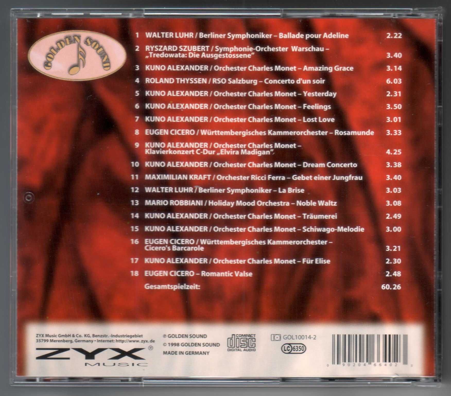 CD Piano Dreams: Ballade pour Adeline, Feelings, Yesterday i inne