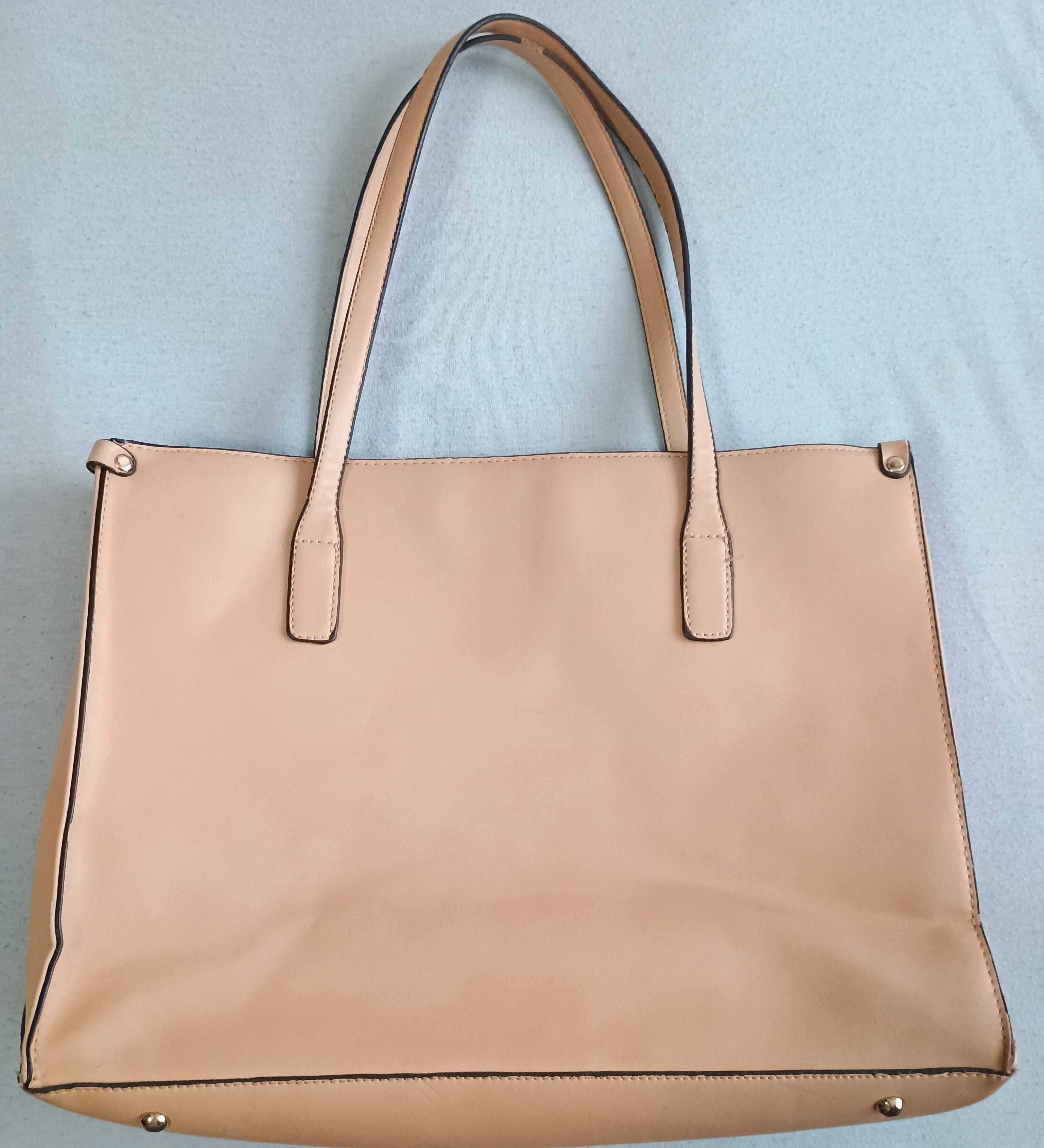 Torebka shopper beżowa