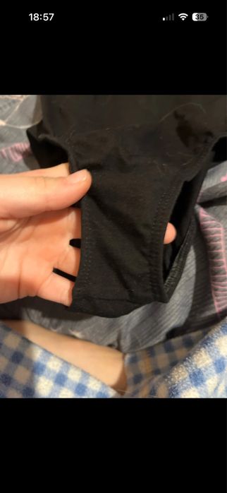 Body dziewczęce czarne krótki rękaw 134