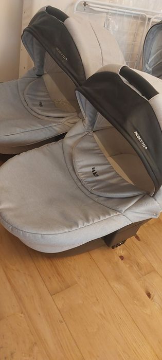 Sprzedam wózek Bebetto 42. 3 w 1. Dla bliźniaków.