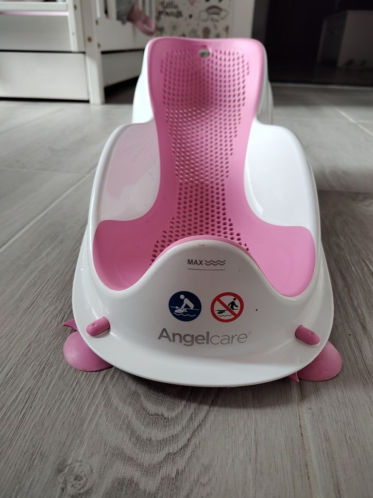 Angelcare leżaczek, leżaczek do kąpieli, Angelcare, leżaczek różowy