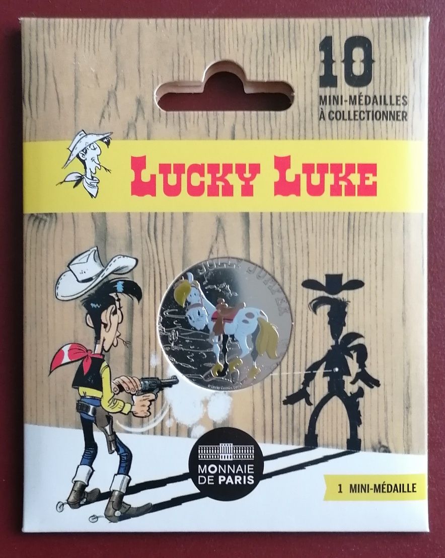 Mini medalhas axterix e lucky luke