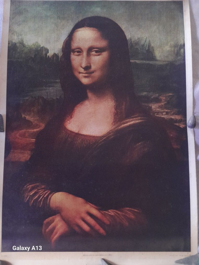 Pintura a óleo da Monalisa