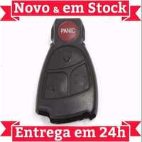 Z288 Capa Carcaça Chave 3+1 Botões Mercedes Benz M C E Class