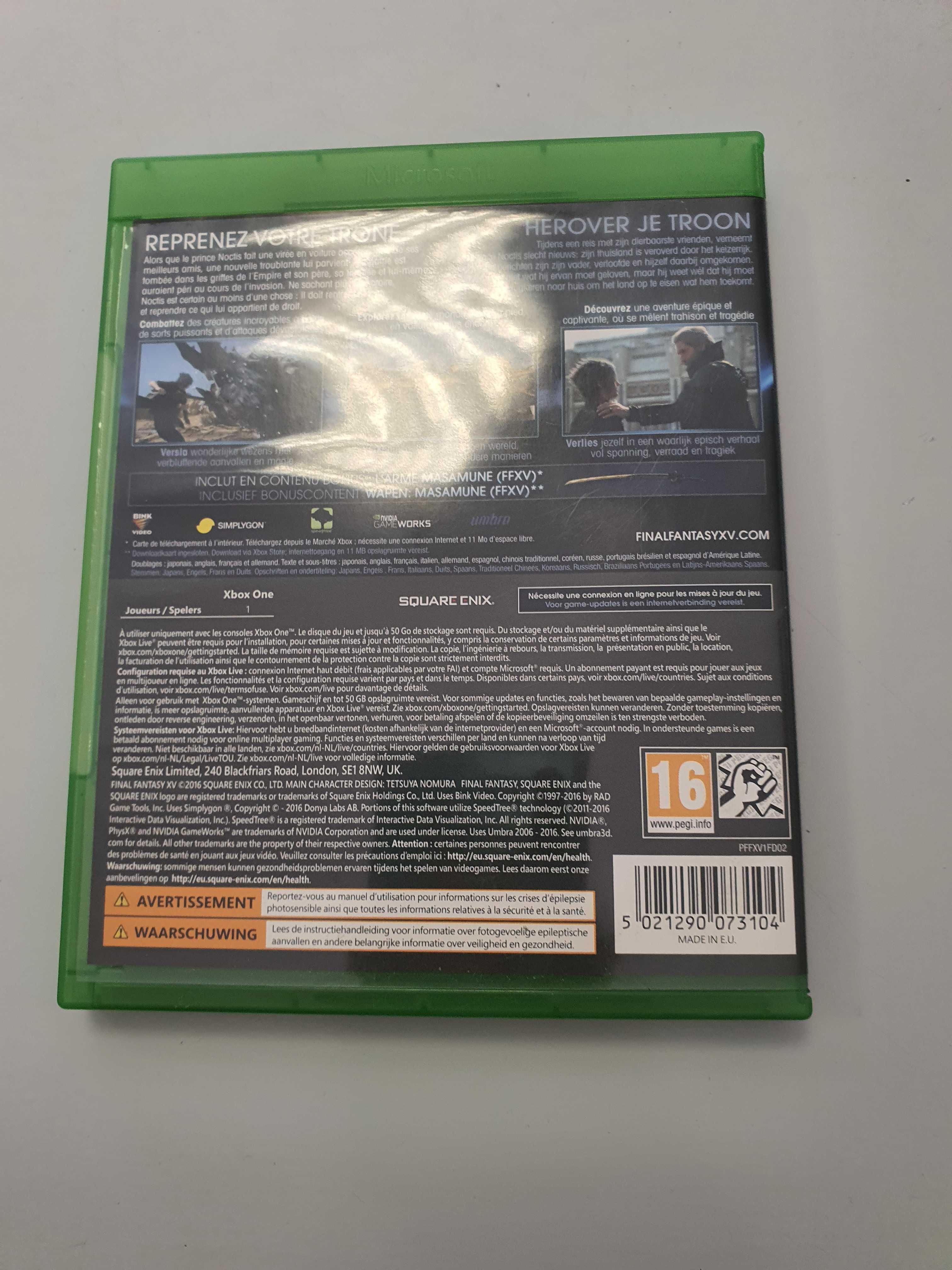 Final Fantasy XV Day One Edition Xbox One