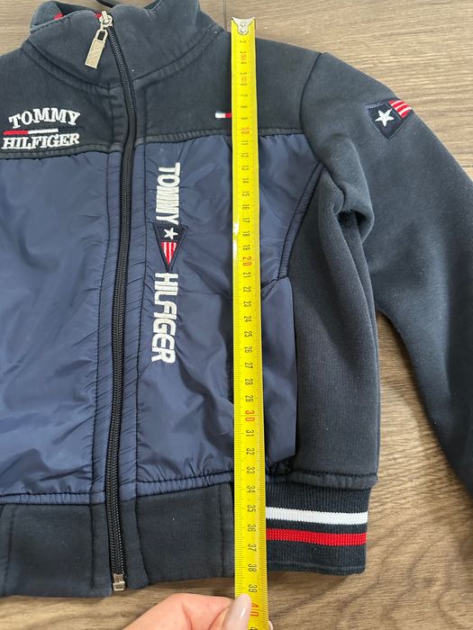 Jesienna bluza / kurtka tommy hilfiger 9granat chłopiec kieszenie