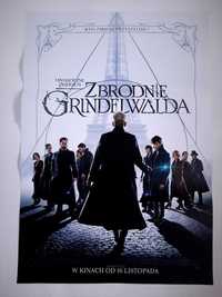 Plakat filmowy oryginalne Fantastyczne Zwierzęta Zbrodnie Grindelwalda
