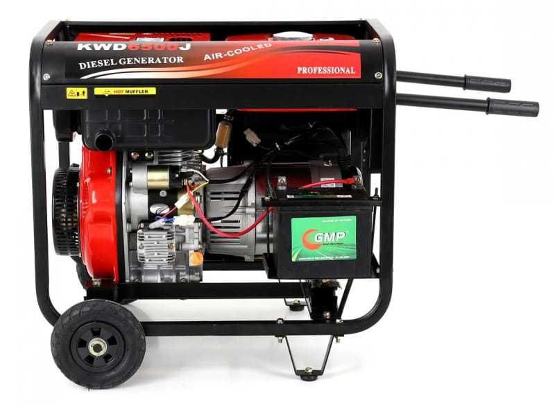 KRAFT&DELE Agregat Prądotwórczy Generator Diesel 6500w AVR KD122