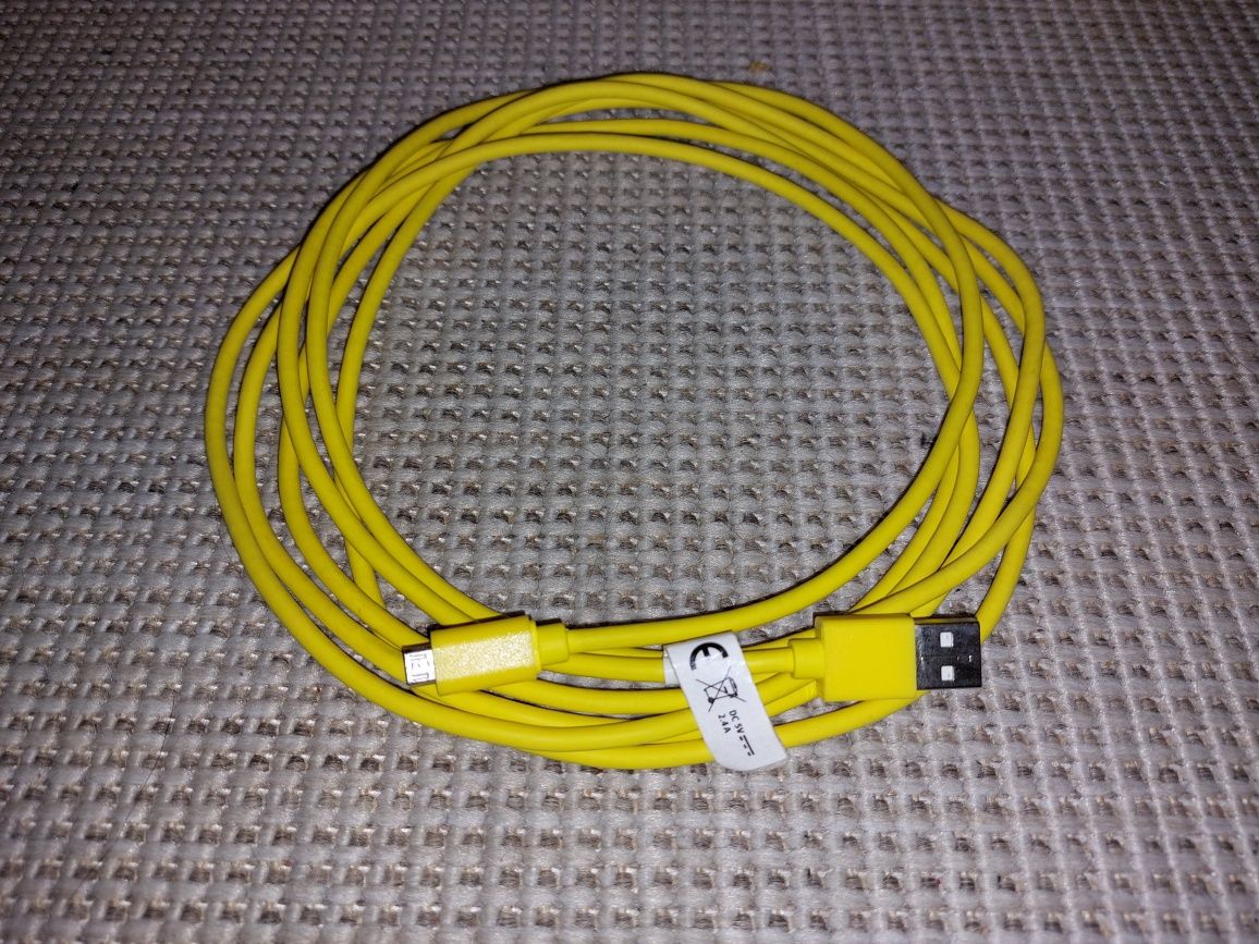 Kabel przewód Micro USB 3 metry 2.4A 5V