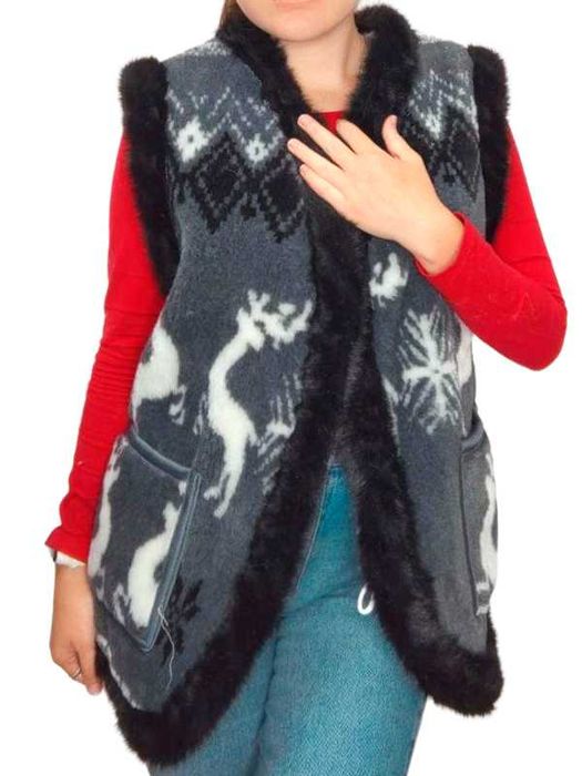 Жилети з натуральною вовною жіночі (44-58)