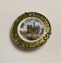 Miniaturowy talerzyk porcelanowy Paris Notre Damme Limoges France