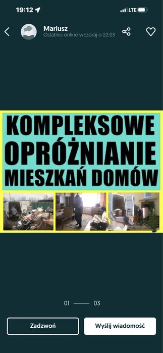 Wywóz utylizacja  gruz  papy strychy piwnice domów po zmarłych