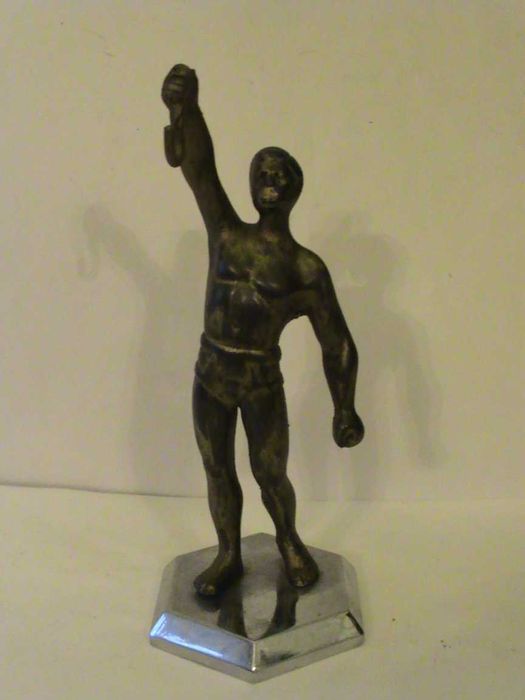 Stojak FIGURALNY metalowy na zegarek kieszonkowy - Rzadkość