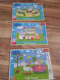 Puzzle trefl świnka peppa zestaw