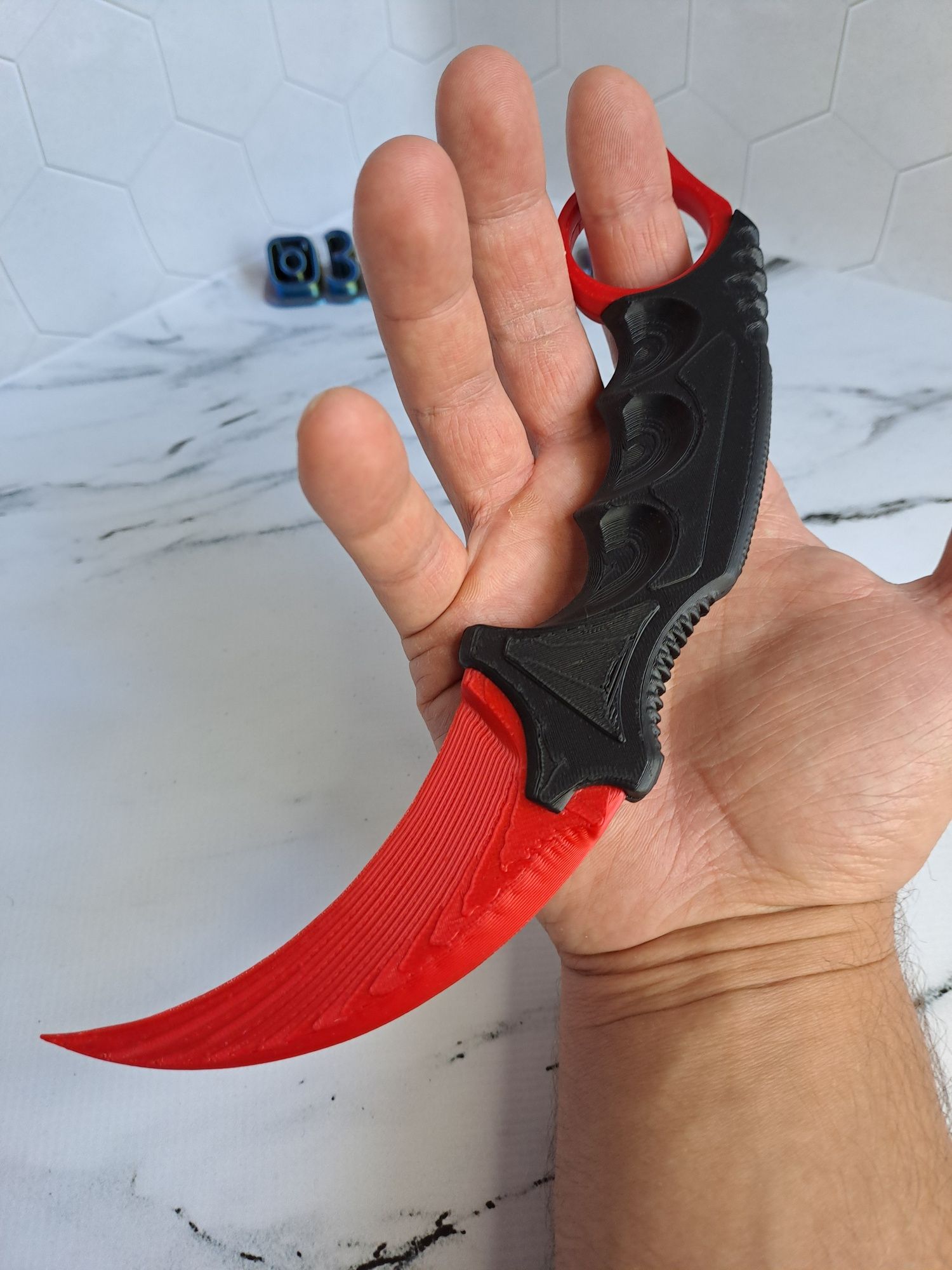 Ніж Керамбіт з CS2, CS GO, ніж сувенір Karambit, 3д іграшки