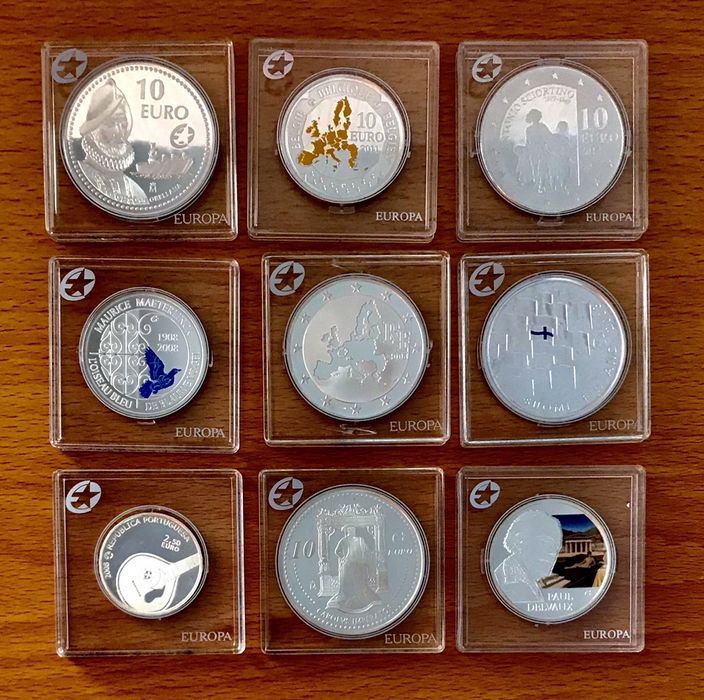 Euros Comemorativos Euro-Star em Prata Proof