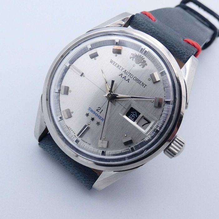Stalowy ORIENT Automatic 21 Swimmer_37mm Lata 60'e