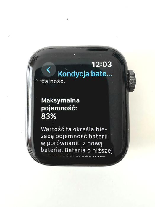 Apple Watch series 5 GPS 40mm, gwiezdna szarość z aluminium, ideał