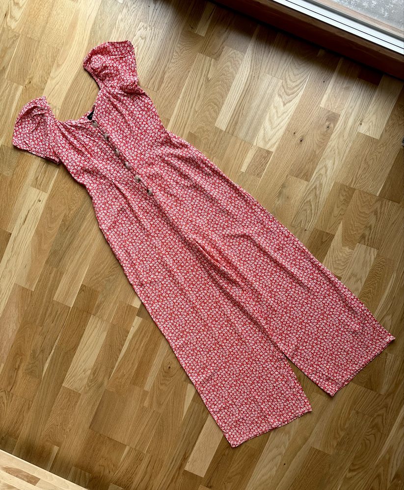 Wzorzysty kombinezon z wiskozy boho New Look