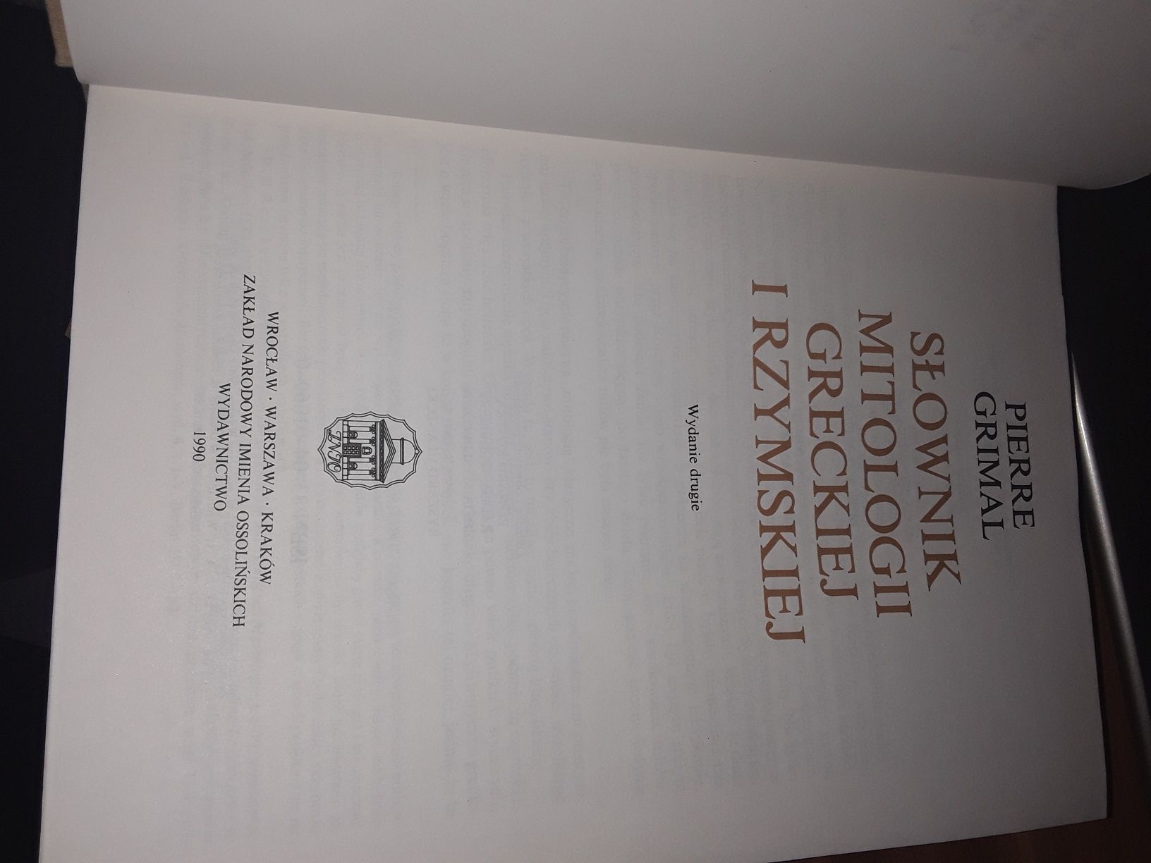 Słownik mitologii greckiej i rzymskiej grimal Ossolineum