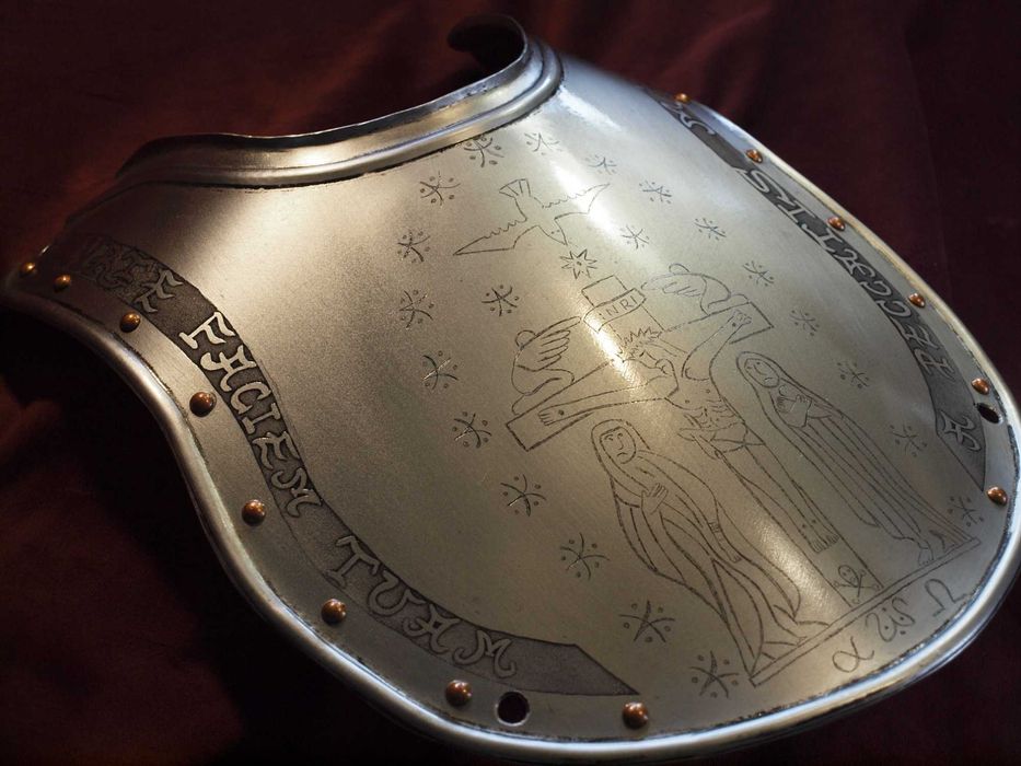 półpancerz, napierśnik, pancerz w stylu husarskim do szabel, unikat