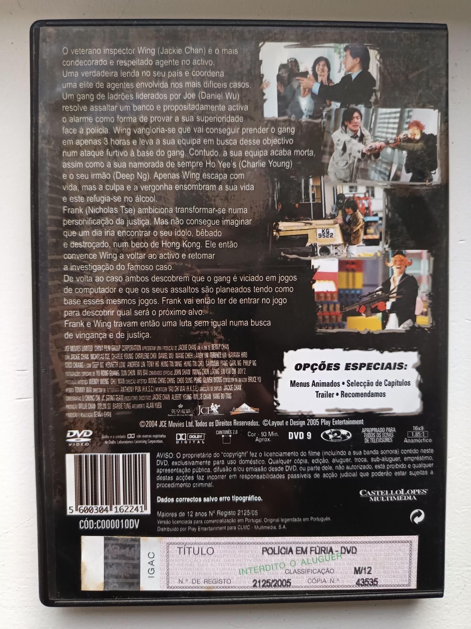 DVD polícia em fúria