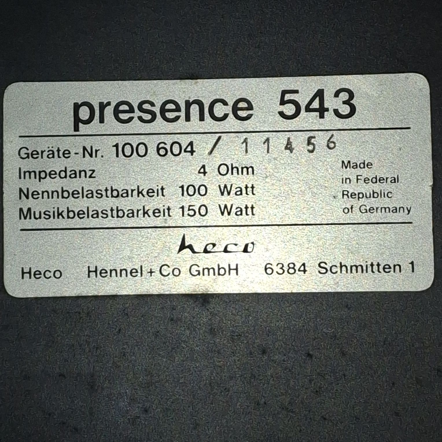 Kolumny  helo presence 543