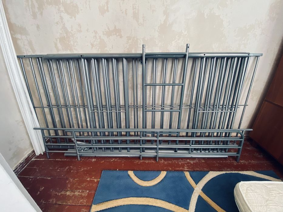 2х-этажная кровать/2-ярусне ліжко PLOVSTRUP 90x200 см металік