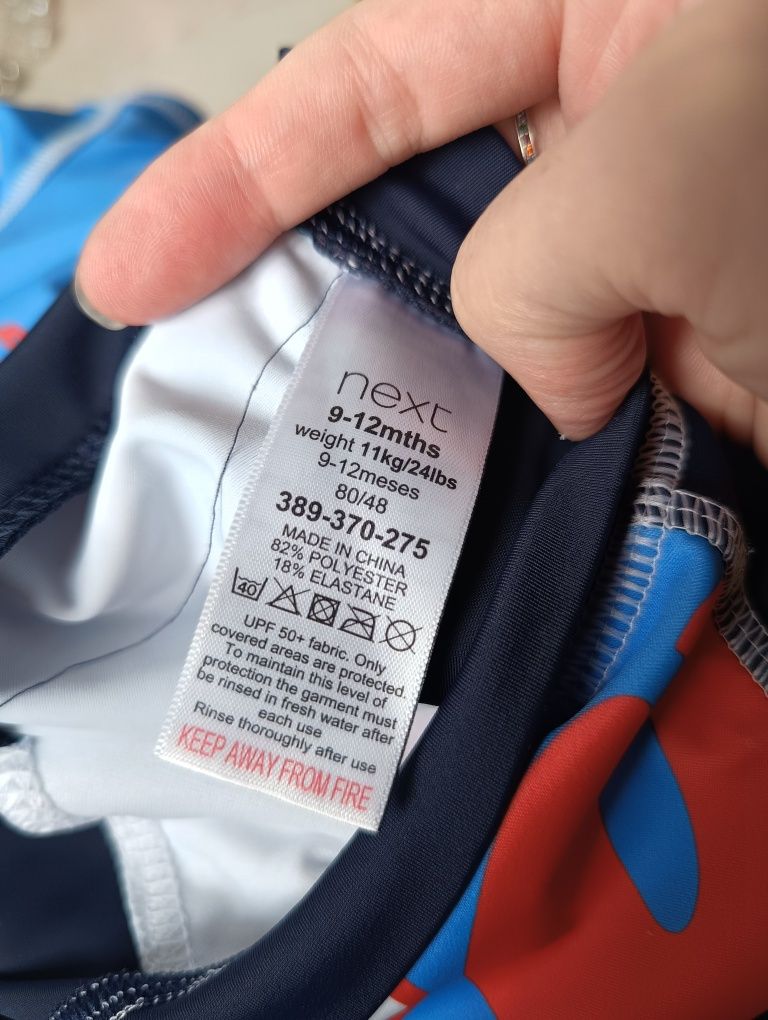 Strój kąpielowy z uv upf50 na 80 next, chroniący przed słońcem