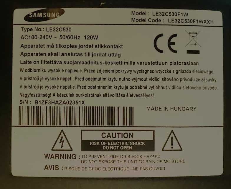 Telewizor LCD Samsung LE32C530