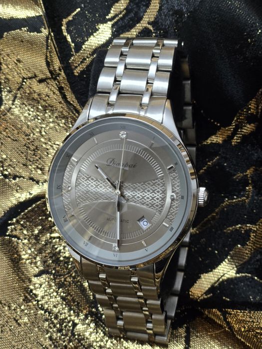 Zegarek męski Dianpai – AUTOMATIC – stalowy, elegancki, minimalistyczn