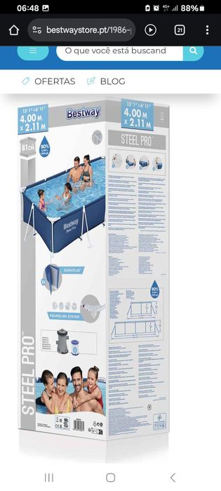 Piscina desmontável bestway