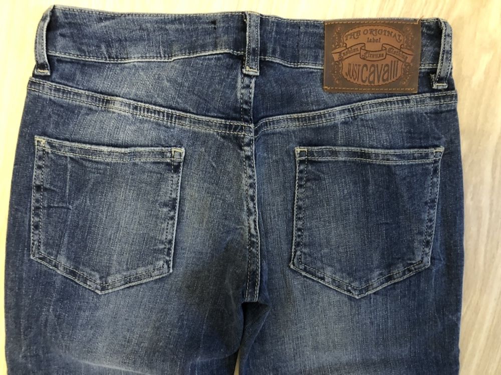 Spodnie damskie jeans Just Cavalli oryginał nowe slim leg xs 25