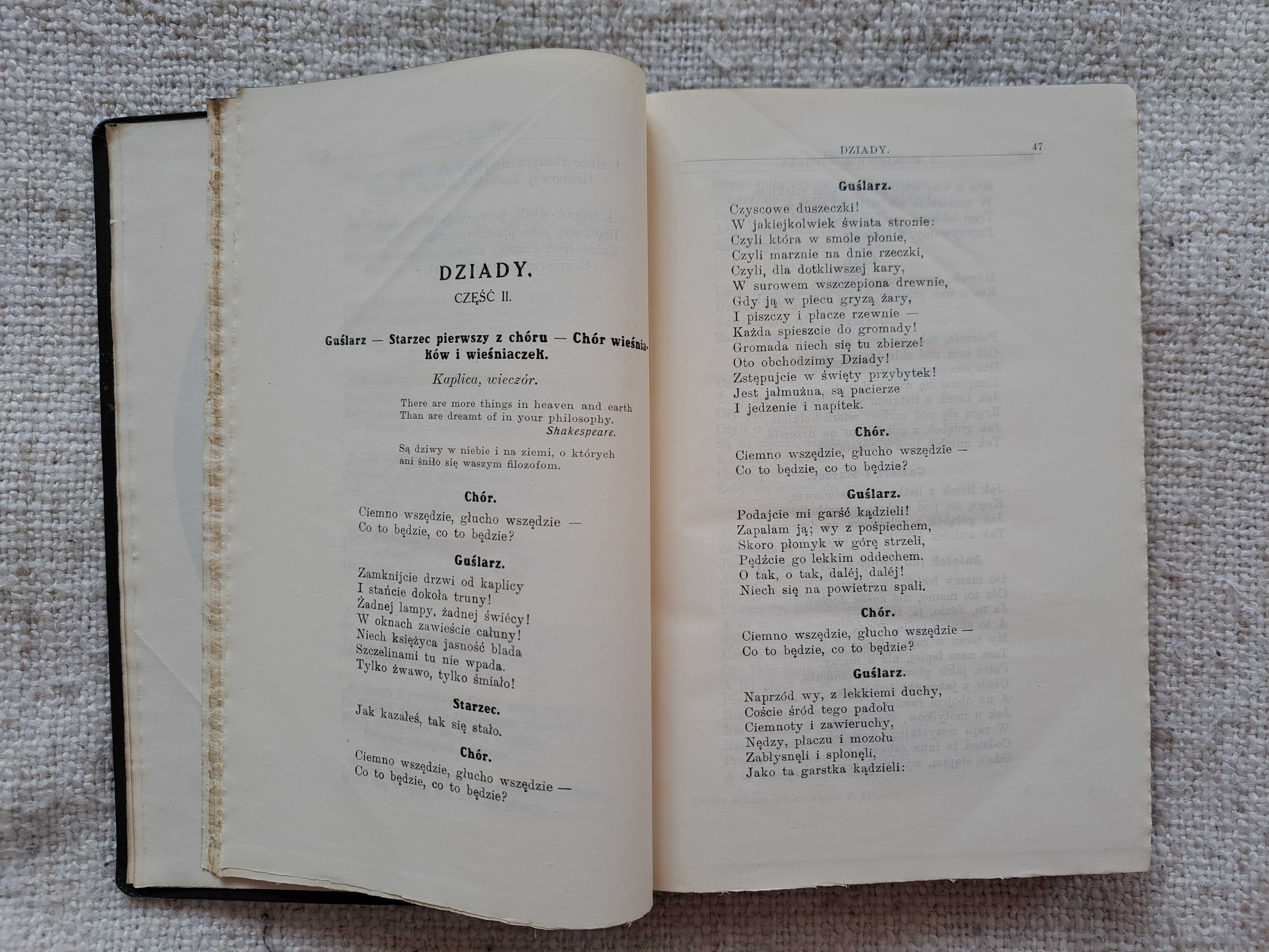 1910 rok. Dzieła Mickiewicza. Kopia rękopisu. Tom III i IV