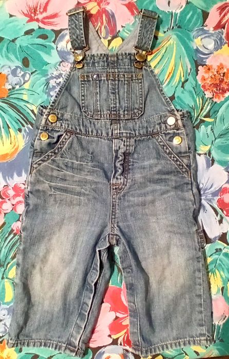 Ogrodniczki jeansowe rozmiar 86