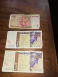 Notas antigas de 500 e 1000 escudos