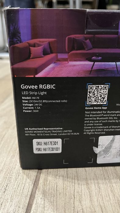 Taśma led Govee o długości 2 x 10 metrów H617E