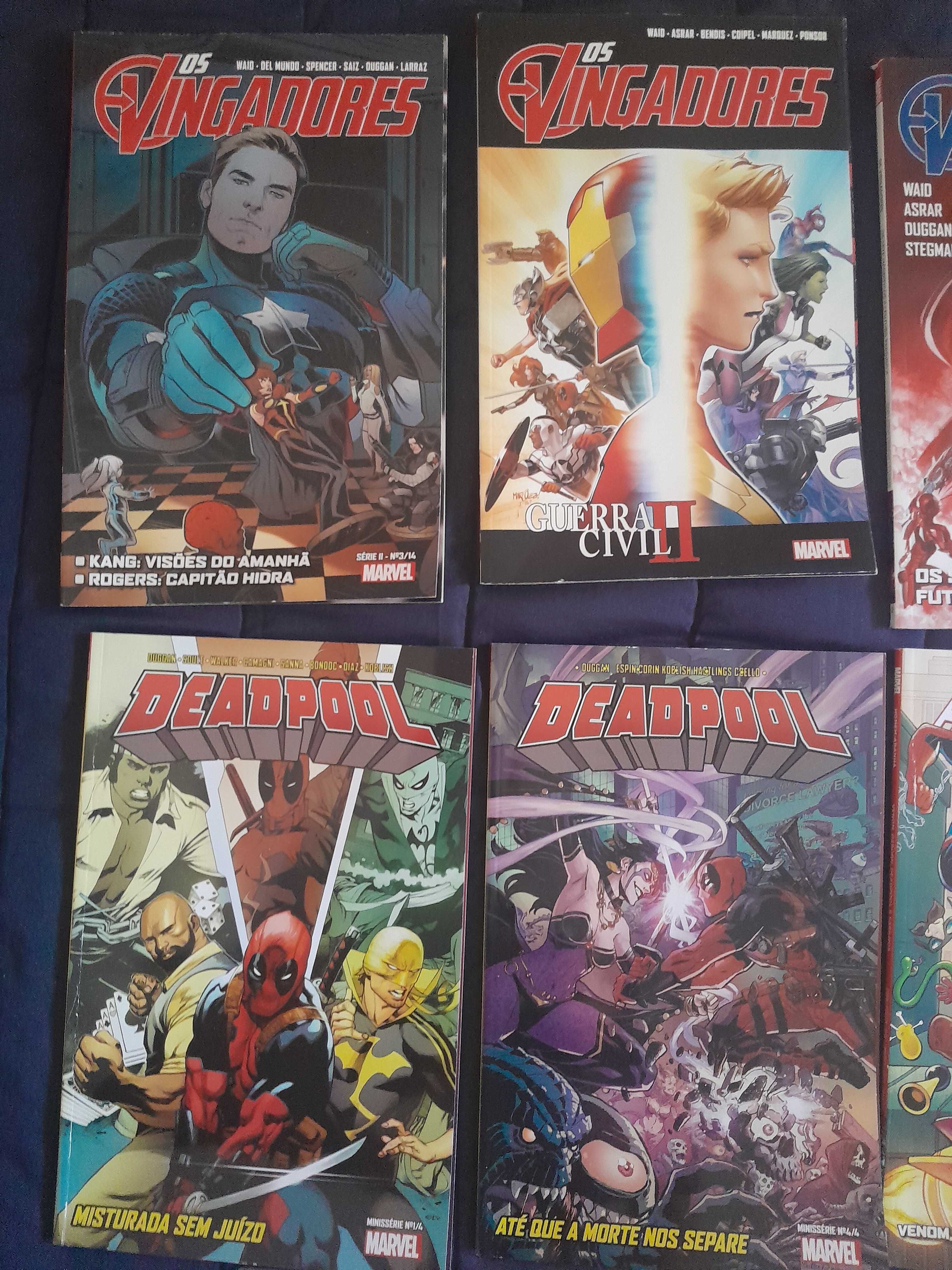 Vingadores Deadpool Thor Spiderman X Men Guardiões Galaxia Velho Logan