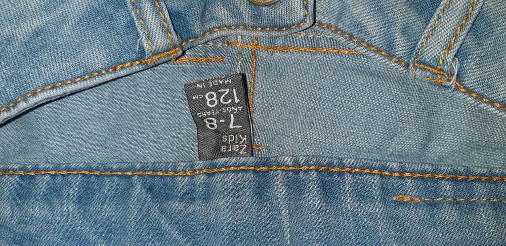 Джинсові шорти Zara 7-8 (128) - стан нових