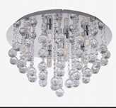 Lampa sufitowa LED kryształ 50cm IP44 plafon glamour do łazienki salon