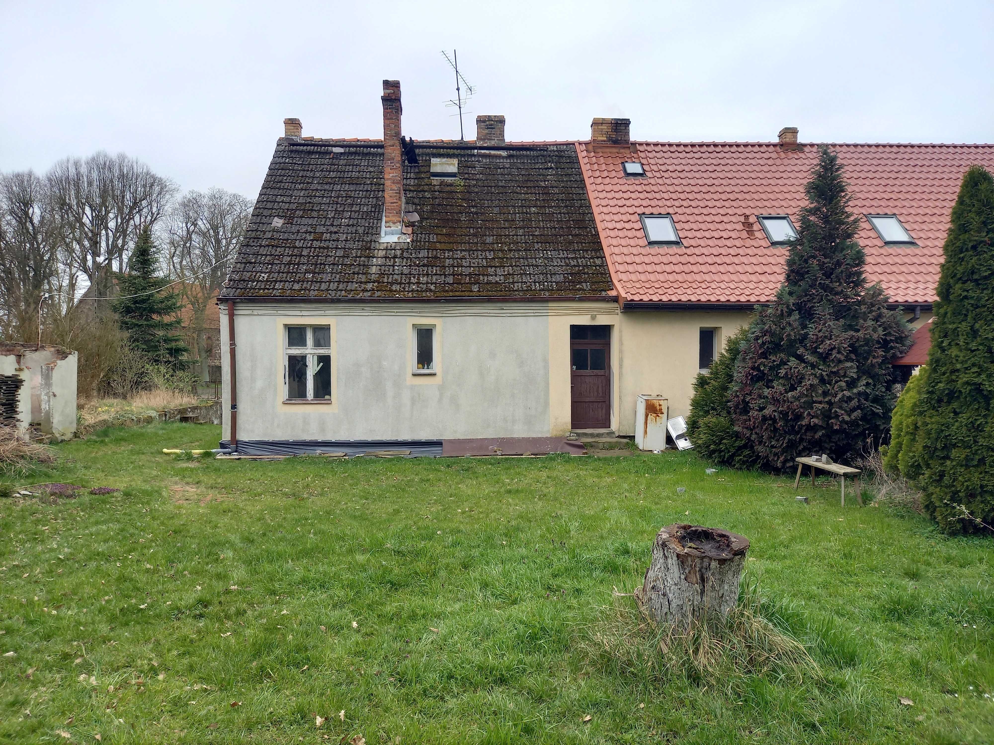 Dom do remontu - bliźniak Barnisław gmina Kołbaskowo