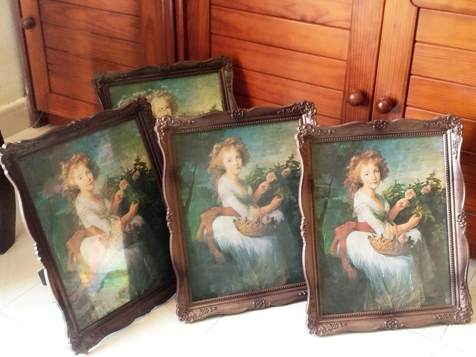 10 Molduras = 25€ Retro Vintage Quadro em plástico Novas 35 cm x 28 cm