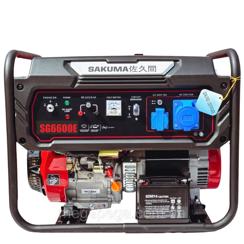 Генератор бензиновый SAKUMA SG6600E | 5.5 кВт | Япония !!!