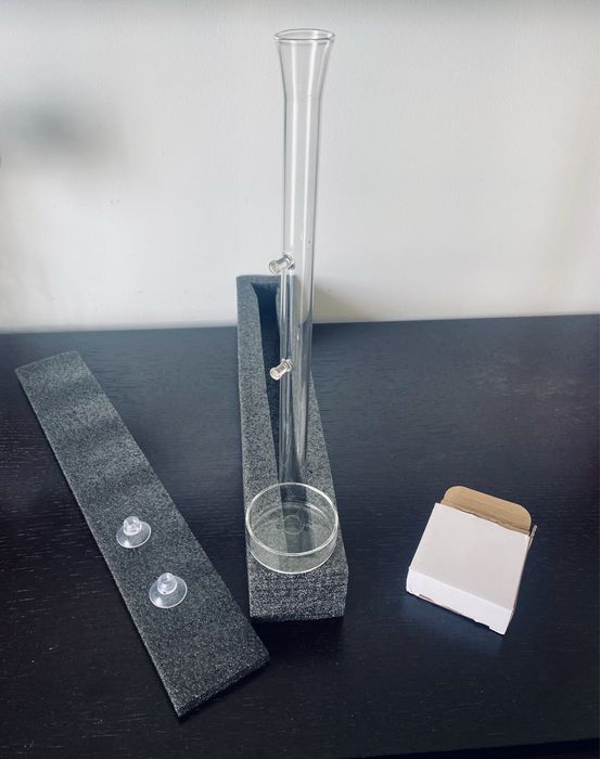 Tubo Alimentação Vidro 35cm | Camarões | Evita Sujidade NOVO