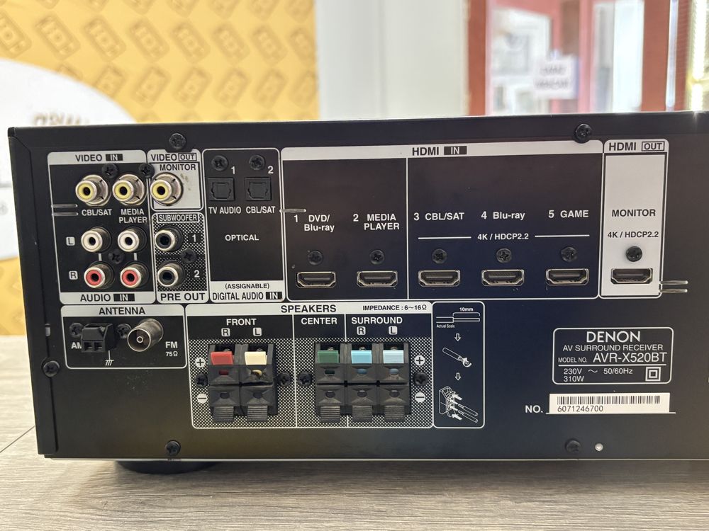 Amplituner Denon AVR-X520BT Bluetooth Lombard Halogsm Piotrkowska 19