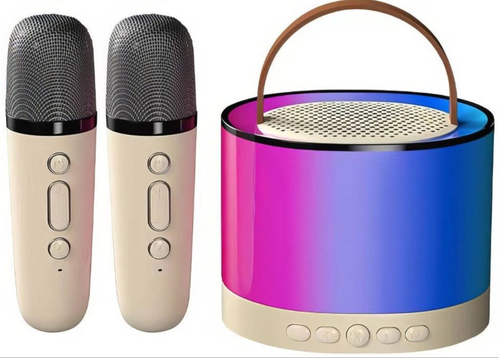Колонка портативна Bluetooth  з 2 караоке мікрофонами K52