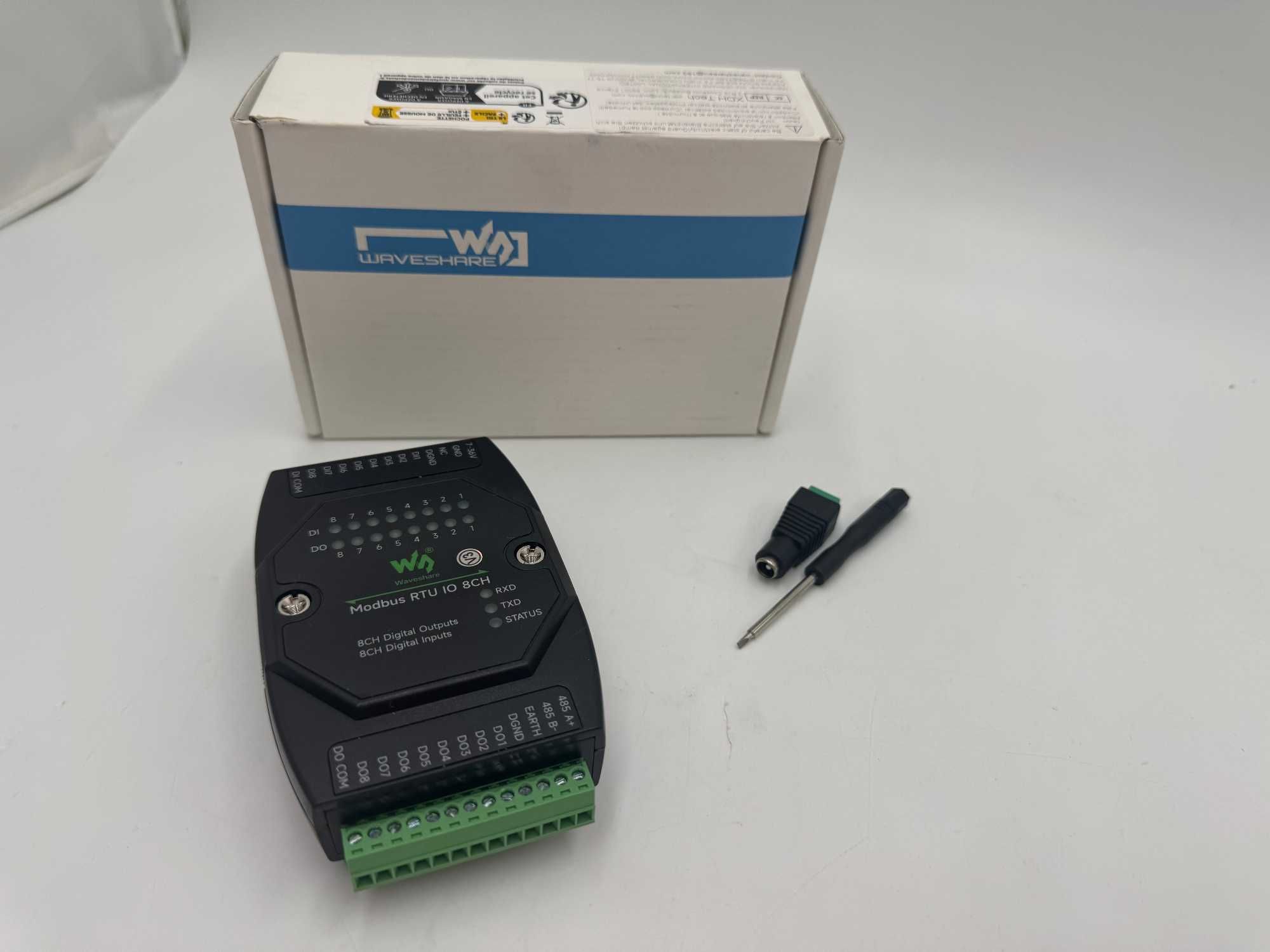 8-Kanałowy Moduł Wejść/Wyjść Cyfrowych 5-36V Z RS485 Modbus RTU IO 8CH