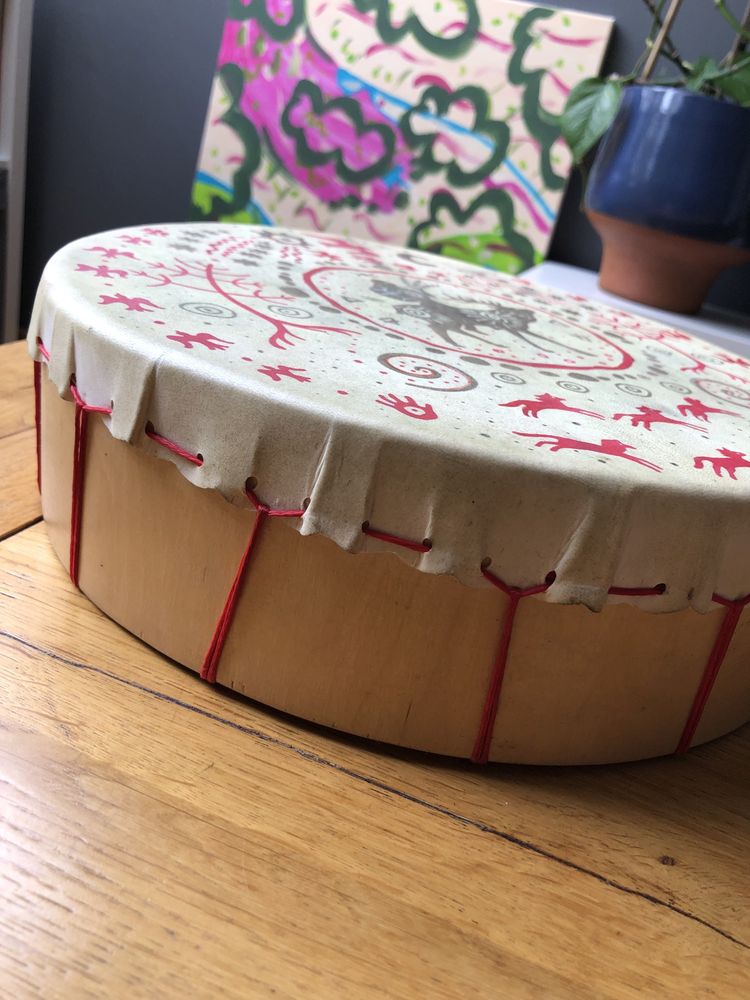Bęben szamański ręcznie malowany handmade