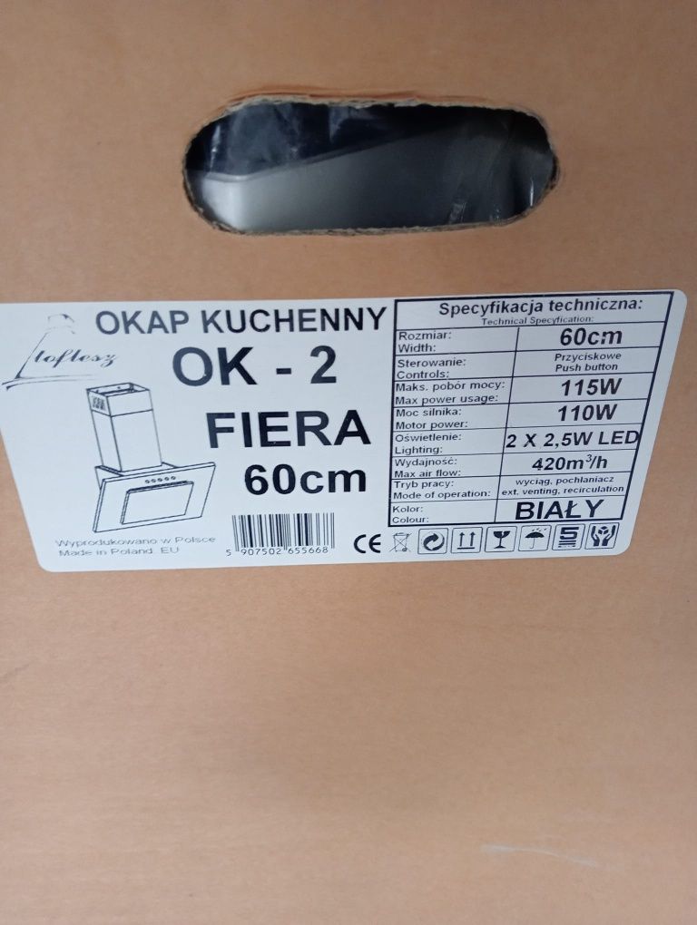 Okap kuchenny FIERA 60 cm